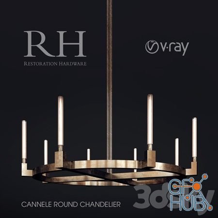 RH Cannele Round Chandelier