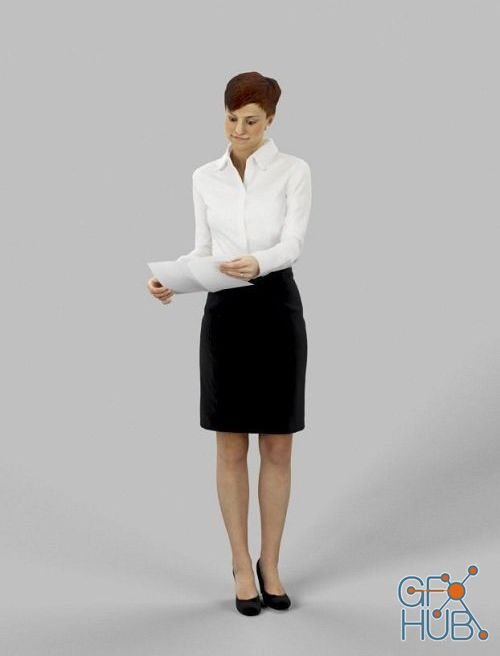 Business Woman Standing 02