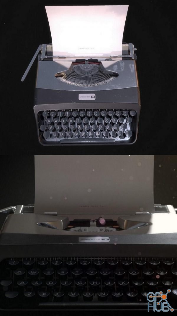 Typewriter Underwood 18 PBR
