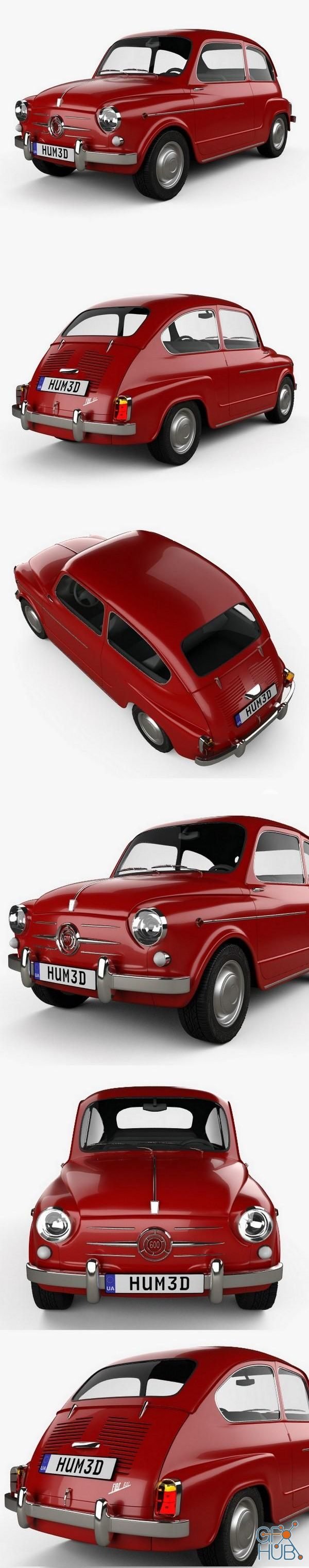 Car Fiat 600 D 1960