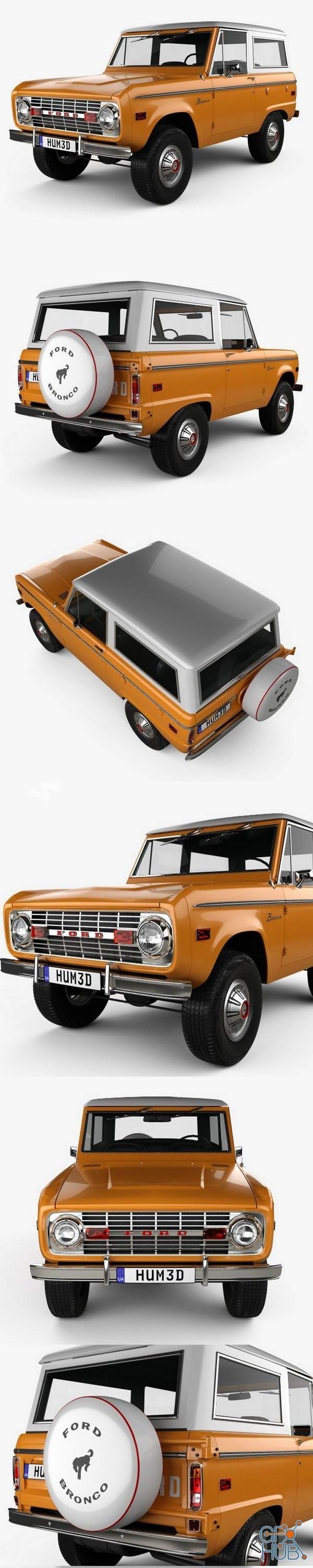Hum 3D Ford Bronco 1975