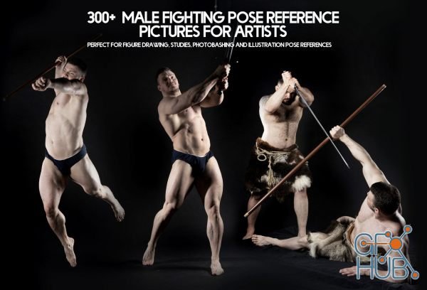 ArtStation Marketplace – 300+ Male Fighting Pose Reference Pictures