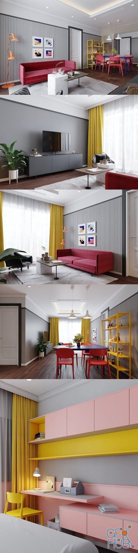 Interior Apartment Scene By KienTrungNguyen