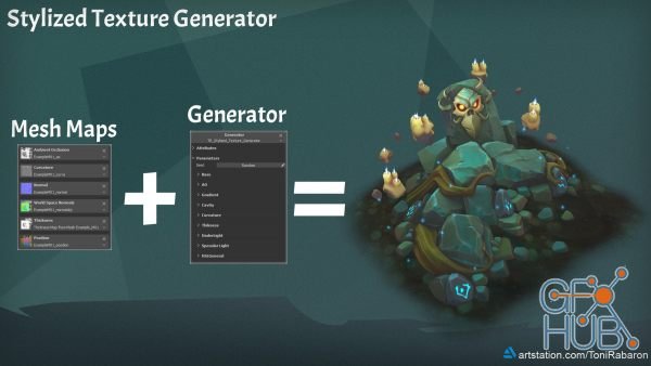 ArtStation Marketplace – Stylized Texture Generator for Substance Painter