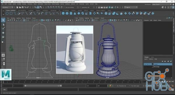 Autodesk Maya 2020.2 NURBS Modelling Techniques