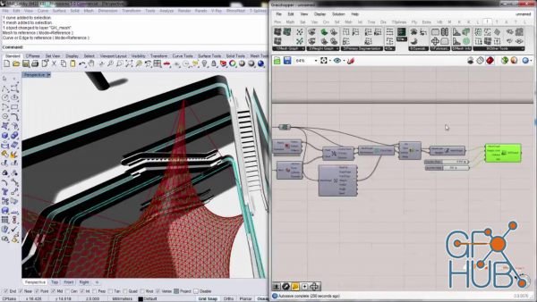 ThinkParametric – IVY 101 – Mesh analysis, segmentation and unrolling