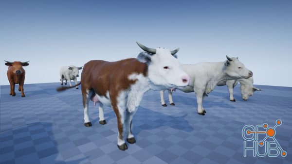 Unreal Engine Asset – FARM ANIMALS PACK v4.15-4.25