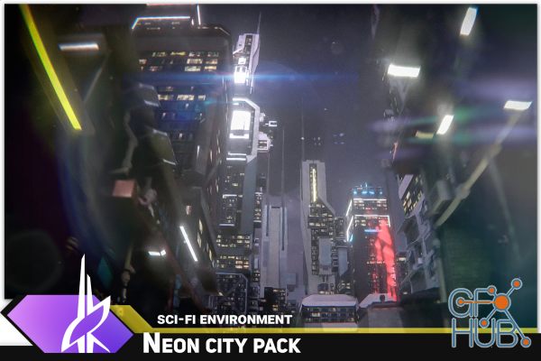 Unity Asset – SciFi Neon City v1.1