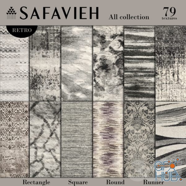 Carpet collection №1 Safavieh - Retro