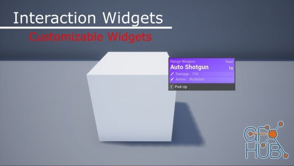 Unreal Engine Asset – Interaction Widgets