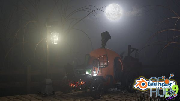 Skillshare –  Blender 2.9 3D Model & Render a Stylized Halloween Scene