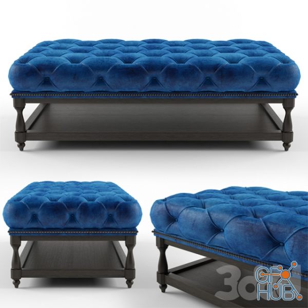 Chesterfield ottoman coffee table