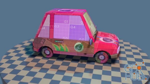 Cineversity – Toon Car Texturing & Baking Techniques