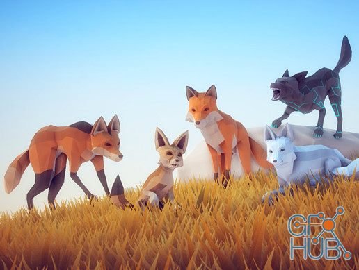 Unity Asset – Poly Art: Fox v1.5