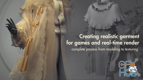 ArtStation – Creating realistic garment in for games & realtime render. Complete process from modelling to texturing