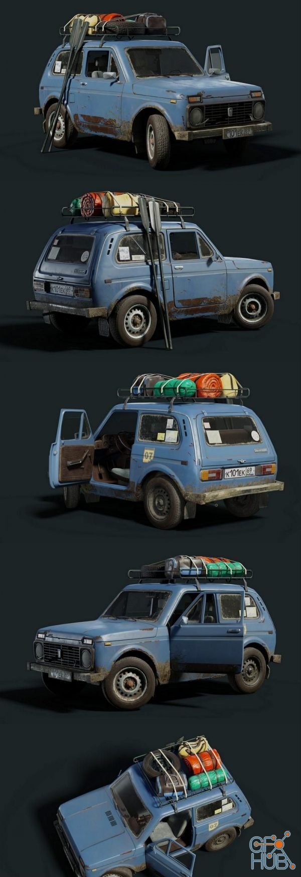 Chevrolet niva 3d model