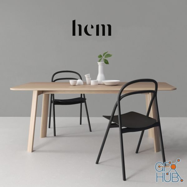 HEM Set Udon Chair Alle Table