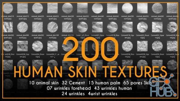 ArtStation Marketplace – 200 Human Skin Textures