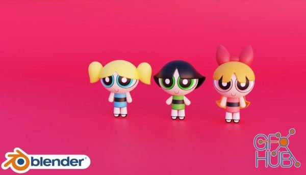 Skillshare – Let's create a 3D Power Puff girls