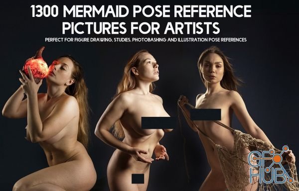 ArtStation Marketplace – 1300+ Mermaid Pose Reference Pictures for Artists