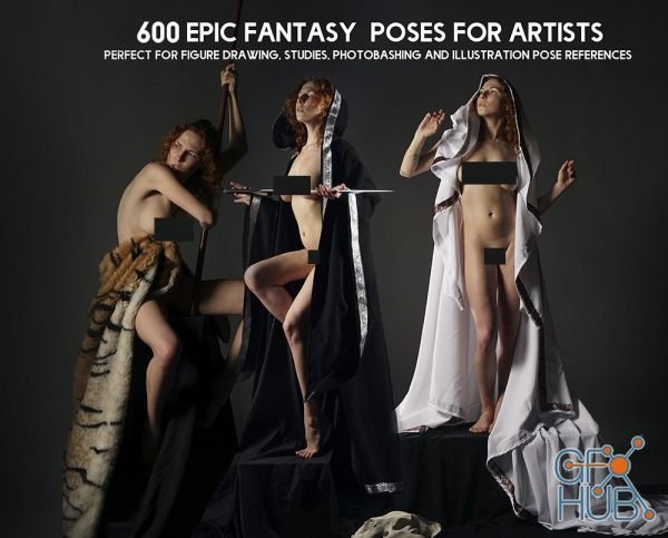 ArtStation Marketplace – 600+ Epic Female Fantasy Pose Reference Pictures