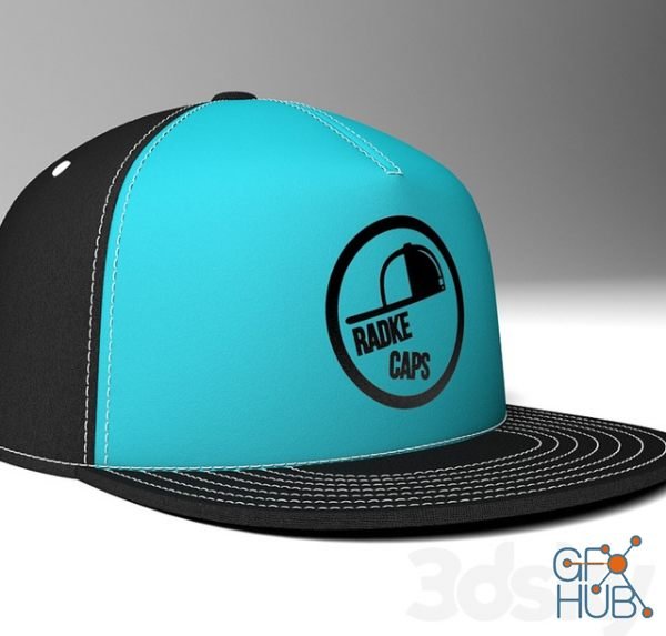 Black blue cap