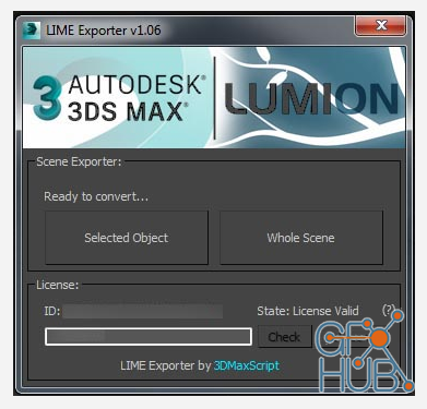 Lime Exporter v1.31 for 3ds Max 2014-2021 to Lumion WIN