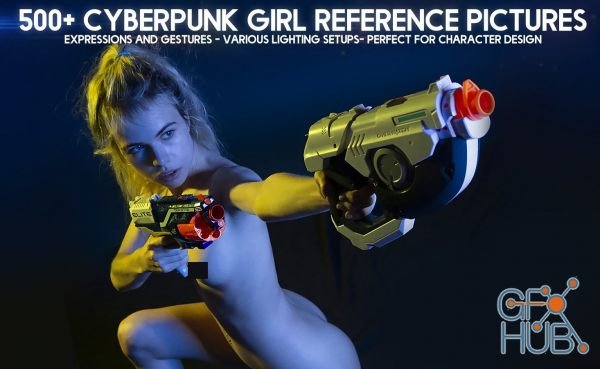 ArtStation Marketplace – 500+ Cyberpunk Girl Reference Pictures for Artists