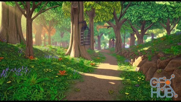 Unreal Engine Asset – Stylized Forest Cave