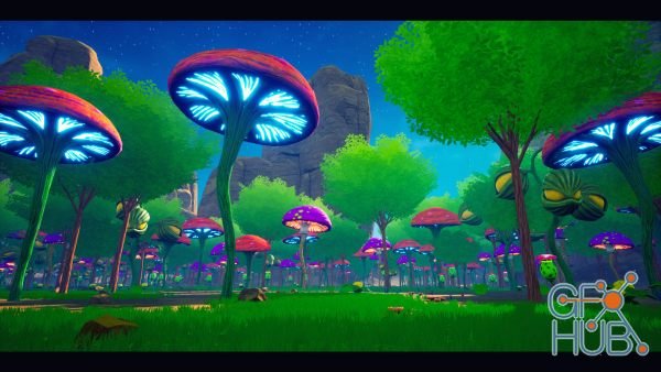 Unreal Engine Asset – Desert Mushroom Forest