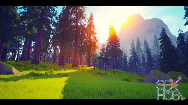 Unreal Engine Asset – Stylized forest VOL 2