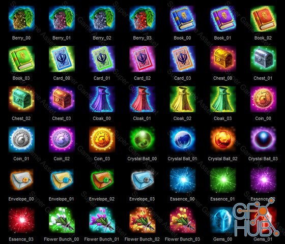 Unity Asset – Basic RPG Icon Set v1.0