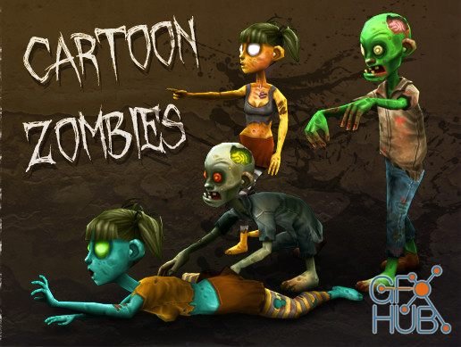 Unity Asset – Cartoon Zombies v1.0