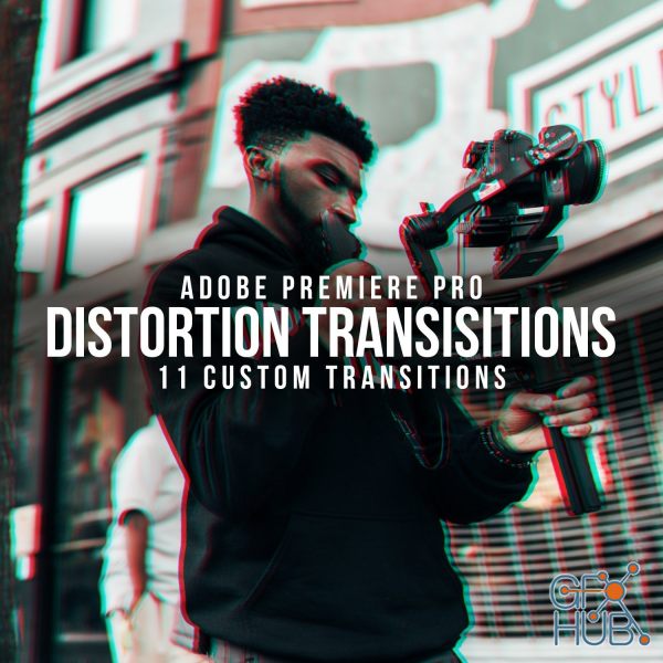 Sellfy – Distortion Transitions Pack | ADOBE PREMIERE PRO