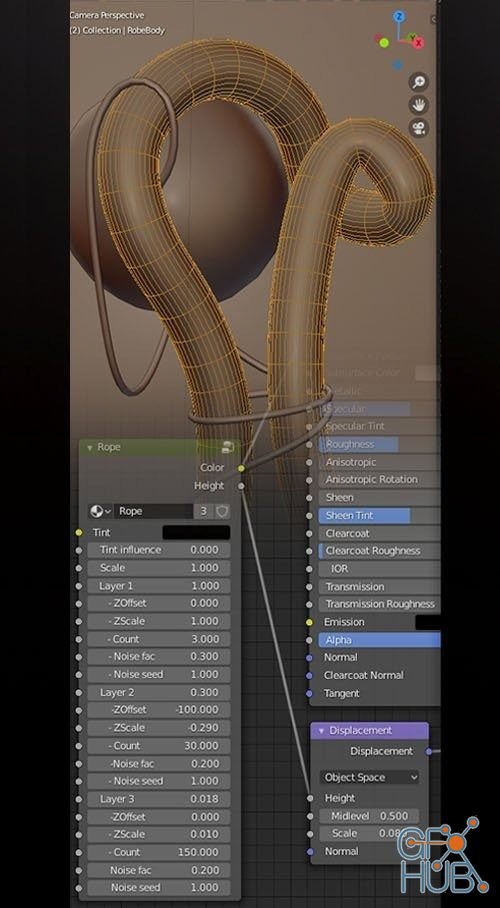 Rope Shader v0.1 - Blender Procedural for Blender 2.81