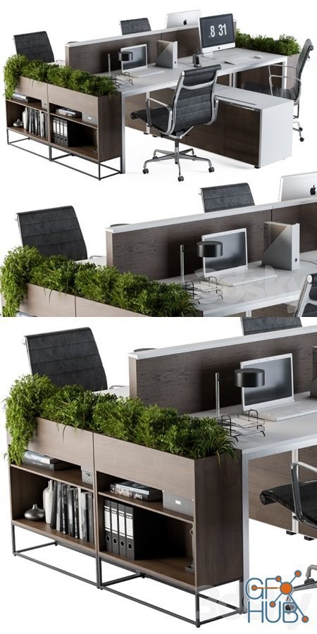 Office Furniture Flower Box 03