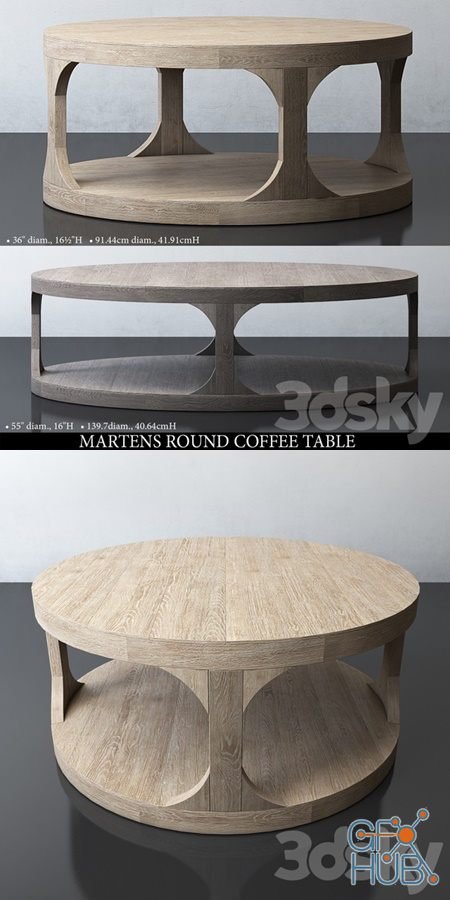 MARTENS ROUND COFFEE TABLE