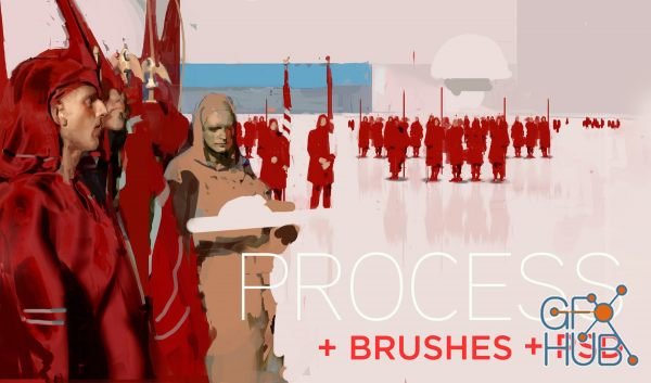 ArtStation – Red Flag Process + PSD + Brushes