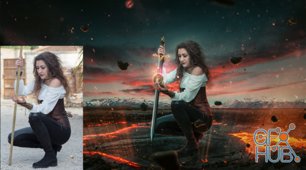 Skillshare – Fire Queen – Advanced Photoshop Manipulation