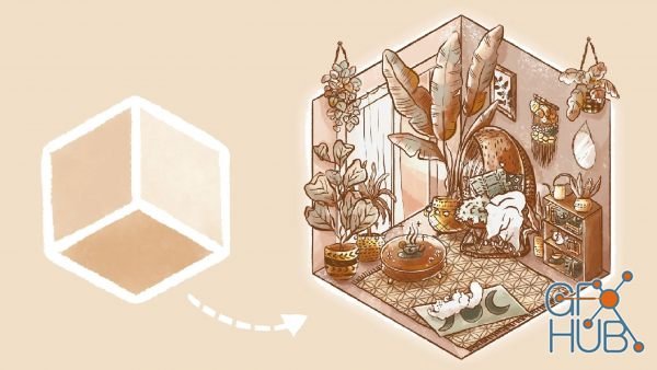 Skillshare – Isometric Illustration in Procreate: Design Your Dream