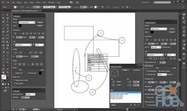 Hot Door CADtools 12.2.1 for Adobe Illustrator 2020/2021 Win x64