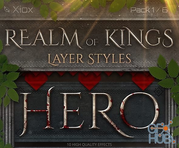 GraphicRiver - Realm of Kings Layer Styles - BUNDLE
