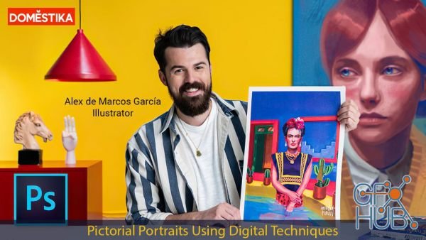 Domestika – Pictorial Portraits Using Digital Techniques