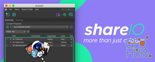 AeScripts – ShareIO v1.10 for Cinema 4D