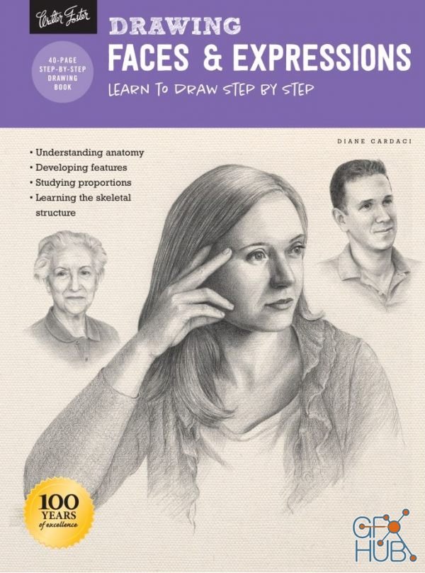 Drawing – Faces & Expressions – Learn to draw step by step (True EPUB, PDF)