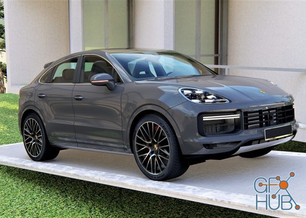 Porsche Cayenne Turbo Coupe 2020 for Lumion