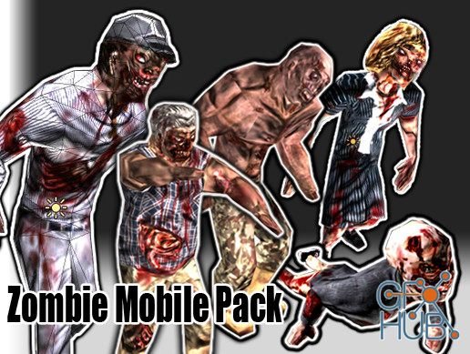 Unity Asset – Zombie Low poly Pack