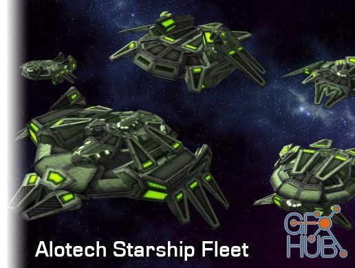 Unity Asset – Alotech Starship Fleet Package v1.0