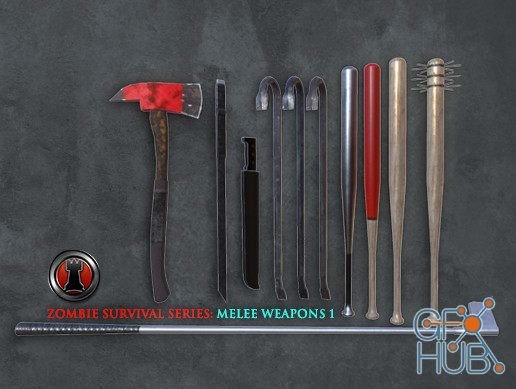 Unity Asset – Zombie Survival Series: Melee Weapons 1 v2.2