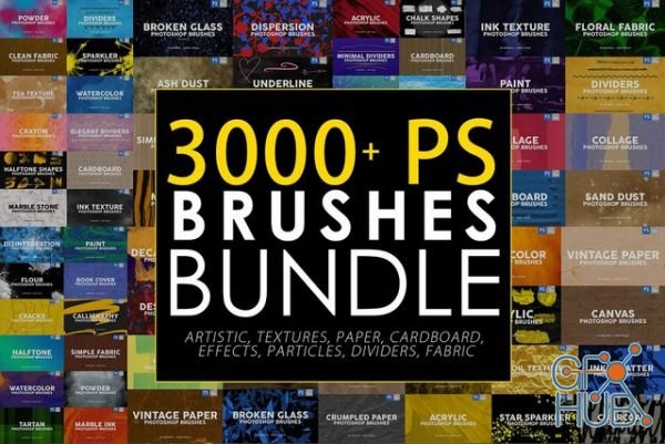 CreativeMarket – 3000 Photoshop Stamp Brushes Bundle
